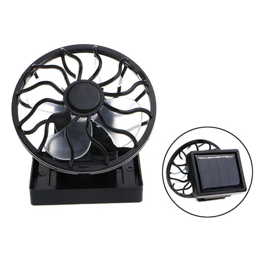 Solar-Powered Clip-On Cooling Fan for Camping